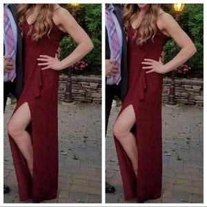 BURGONDY EXPRESS MAXI DRESS